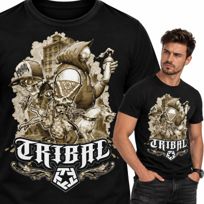 KOSZULKA HORROR TRIBAL2